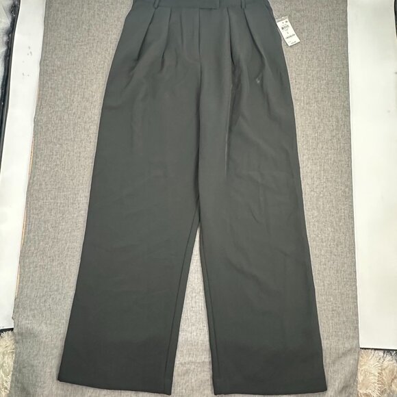 NEW! And NOW THIS Women High Rise Pants‎ Wide Leg Black $49 Trendy Large - Picture 4 of 12